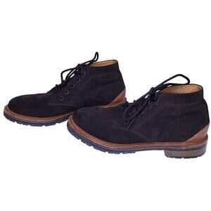 RALPH LAUREN FARLEY Brown Sport Suede Leather Boots Men's 11.5D Made in Italy